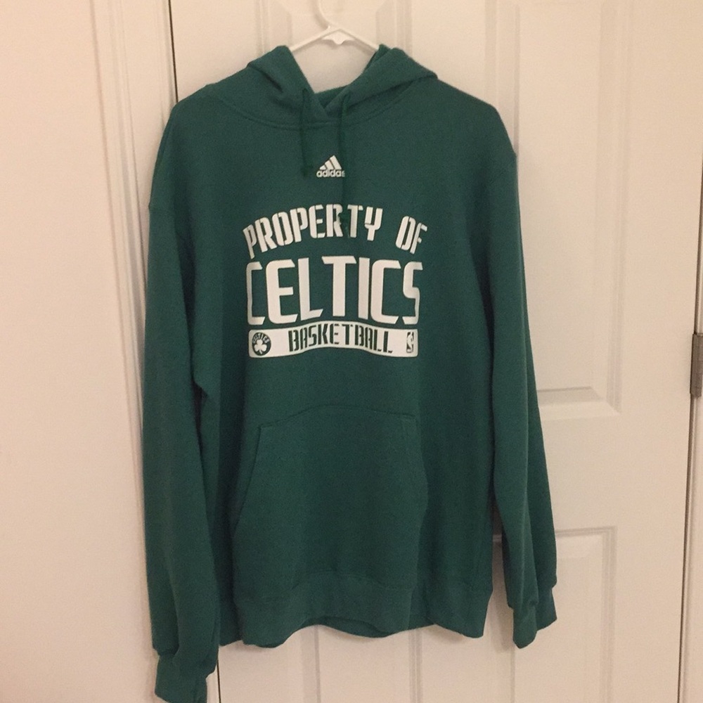 🏀💯 adidas NBA Boston Celtics Men Hood Sweatshirt
